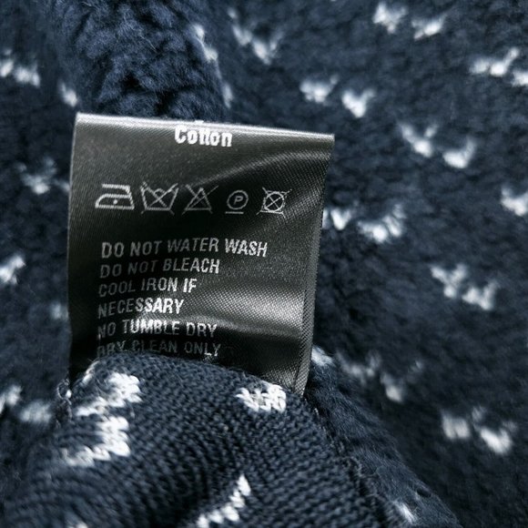 NWT TODD SNYDER Sherpa Sherpa Navy Birdseye Full Zip Jacket MADE IN ITALY - Picture 9 of 9